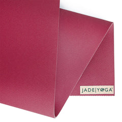 Jade Yoga Harmony Mat - Raspberry & Etekcity Scale for Body Weight and Fat Percentage - Black Bundle