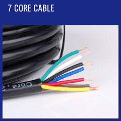 20M X 7 Core Wire Cable Trailer Cable Automotive Boat Caravan Truck Coil V90 PVC