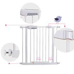 Adjusted Baby Pet Child Safety Security Gate Auto Swing Door