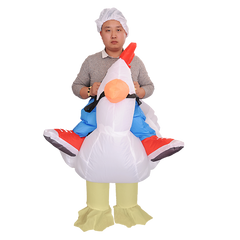 CHICKEN Fancy Dress Inflatable Suit - Fan Operated Costume