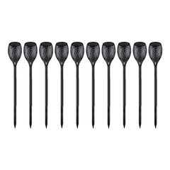 10 Pack Solar Torch Lights 96 LED Flickering Lighting Dancing Flame Garden Lamp