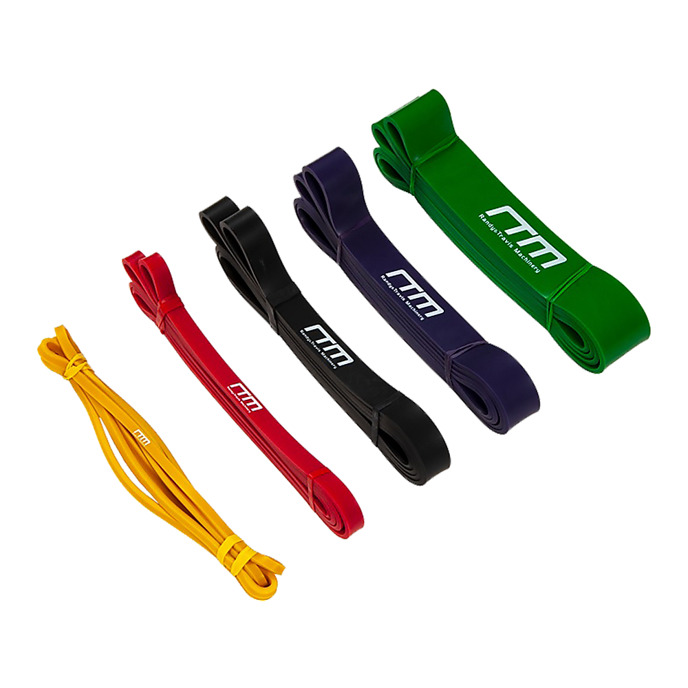 Resistance Band Loop Set of 5 Heavy Duty Gym Yoga Workout