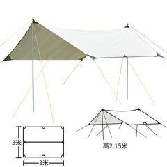 450*350 cm Naturehike Cloud Up 2-3 Person Backpacking Tent Tarp - Waterproof, UV Protection, Sunshade Canopy Shelter for Camping, Hiking, Picnic