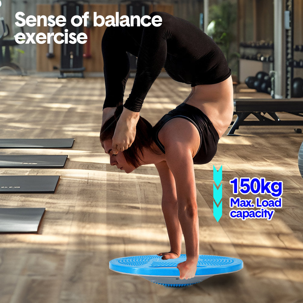 Round Balance Board 360 Rotation Non-Slip TPE Wobble Balance Board Max 150kg Load For Enhancing Core Training Balance Stability Training Fitness Trainer