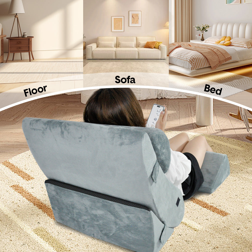 4 Pcs Bed Wedge Pillow Set Memory Foam Cushion Back Neck Leg Adjustable Support Non Slip With Washable Cover For Reading Neck Pain Relief Post Surgery