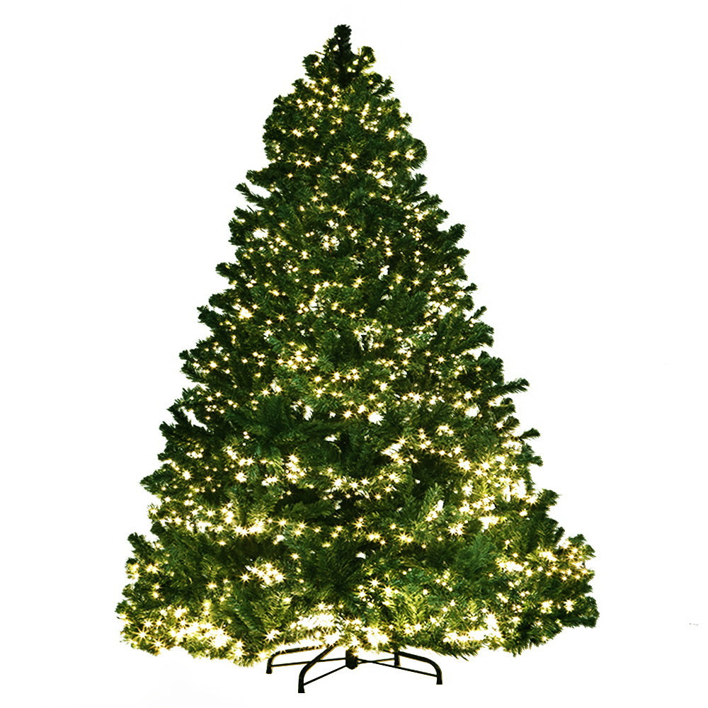 Jingle Jollys Christmas Tree 2.1M Xmas Tree Decorations 3000 LEDs 8 Light Mode