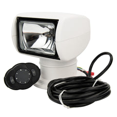 100W Halogen Marine Spotlight Remote-Controlled 2500 Lumens 360° Rotation IP67 Waterproof Durable Thermoplastic Build