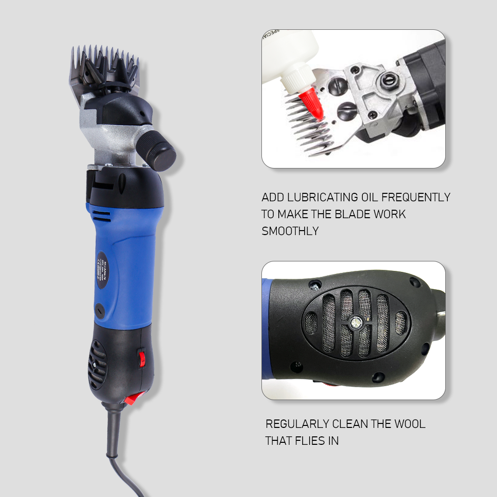 380W 2800RPM Electric Sheep Shears Heavy duty Wool Animal Clipper Grooming Kit 6 Speed for Shearing Sheep Goats Cattle Farm Livestock Pet With 5m Cord