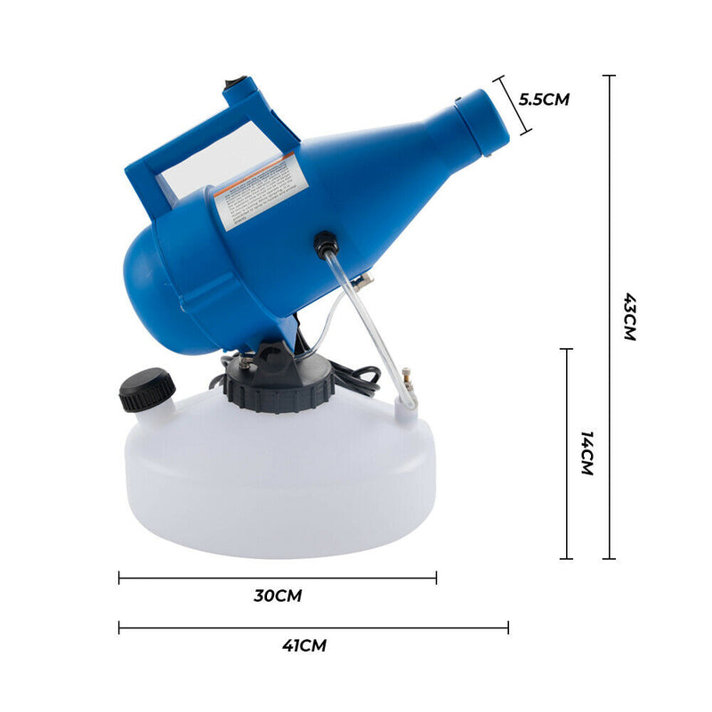 4.5L Sanitizer Sprayer Handheld Electric Atomiser Disinfectant Fogger Gun Fine Spraying With Control Valve