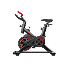 Fitness Spin Bike Exercise-Stationary Indoor Cycling Bike LED Display Workout Adjustable Flywheel Cycling Silent Belt Drive-100kg/220lbs Weight Capacity