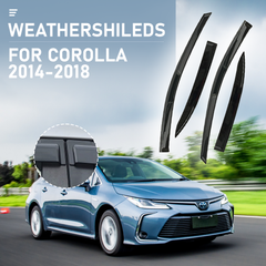 Weathershields Suitable for Corolla Sedan 2014-2018 Premium Weather Shields