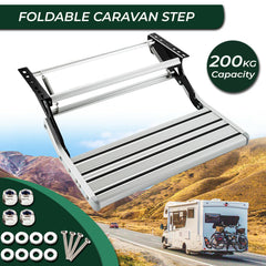 Single Caravan Step Aluminium Pull Out Folding Caravan one Step Camper Trailer Motorhome RV