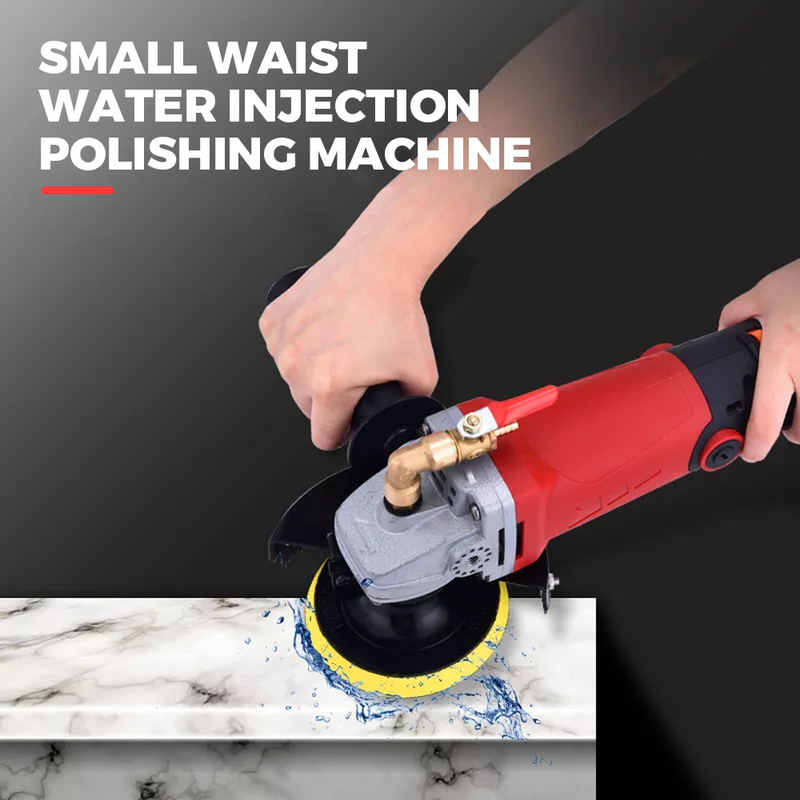 1400W Polisher Concrete Stone Wet Polishing Kit 6 Speed Grinder Including Cutting Wheel Splash Guard and 12 Grit Pads for Granite Marble Concrete Stones