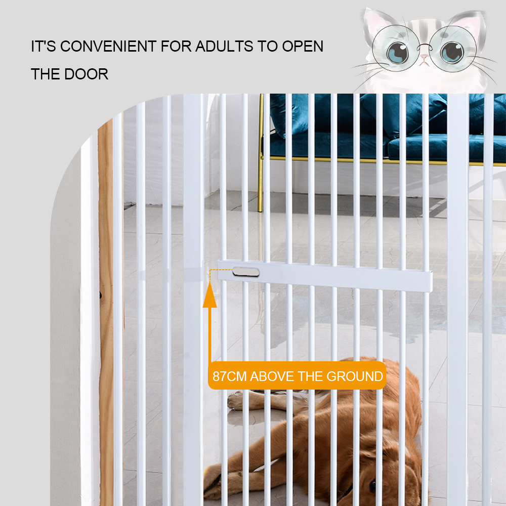 Alston Extra Tall 150cm Baby Pet Security Gate Safety Gate Easy Fit Fence Two Way Opening No Drill Needed Extension Part Width of 10.5cm/21cm/32cm Optional