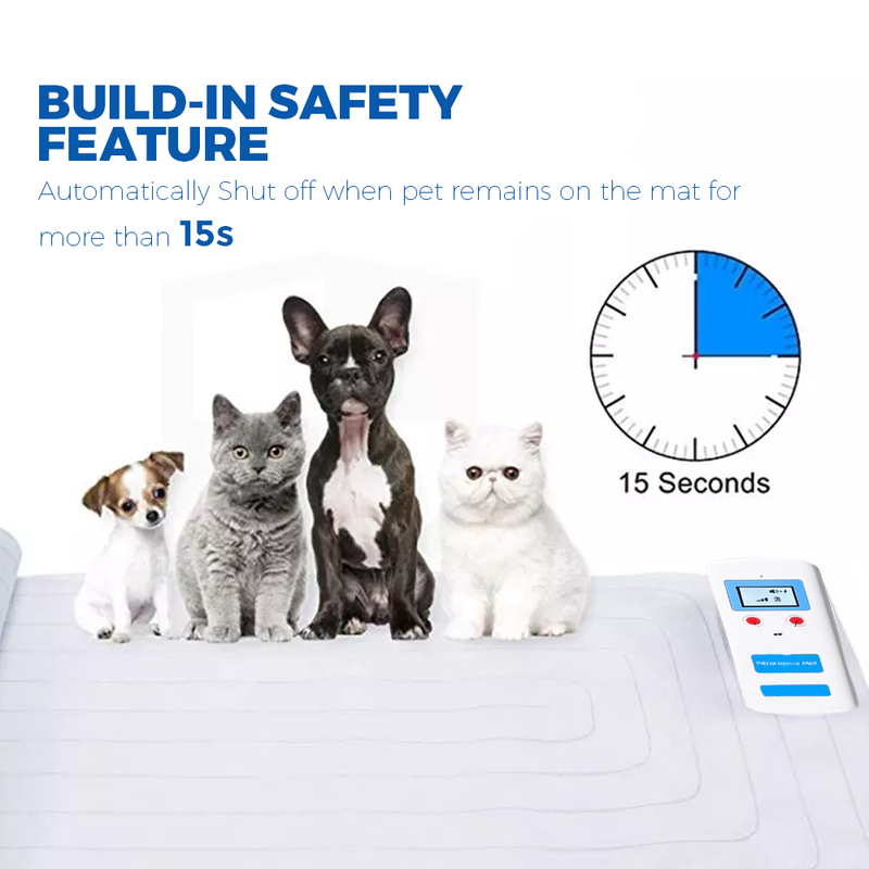 Pet Scat Mat 152x30cm Electronic Indoor Training Static Deterrent Safety Isolate Safe Pulse Auto Shutoff 3 Modes for Dogs and Cats Battery-Operated