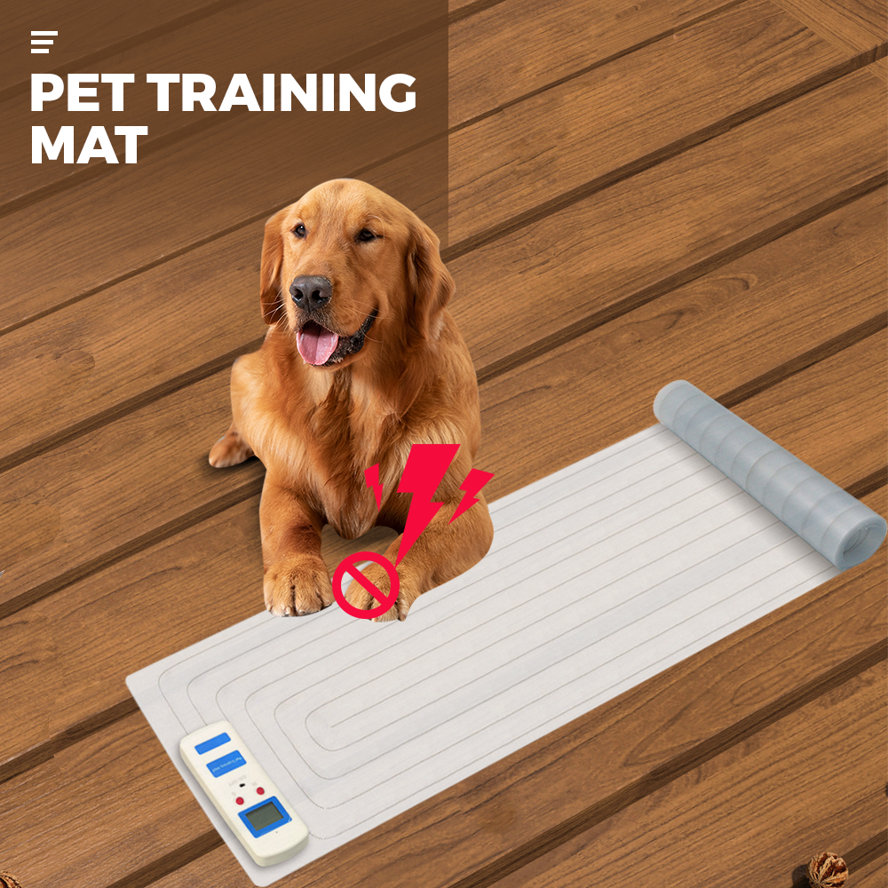 Pet Scat Mat 76x40cm Electronic Indoor Training Static Deterrent Safety Isolate Safe Pulse Auto Shutoff 3 Modes for Dogs and Cats Battery-Operated