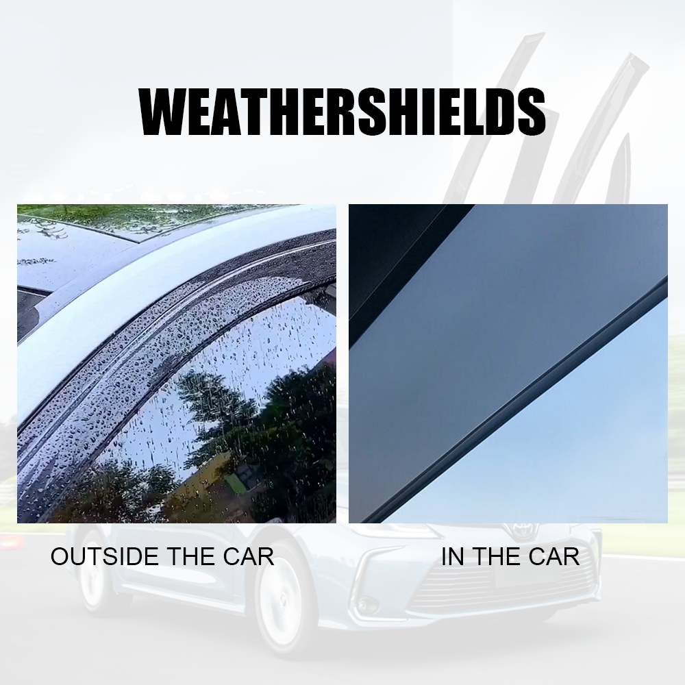 Weathershields Suitable for Corolla Sedan 2014-2018 Premium Weather Shields