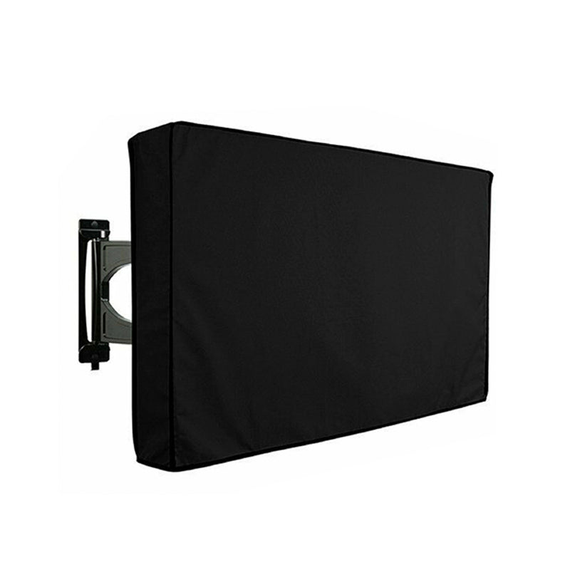 Dust-proof Outdoor TV Cover 55-58 Inch Flat Television Waterproof UV Resistant Protector, Built In Remote Controller Storage Pocket-XL