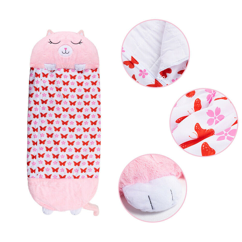 2024 NEW Large Size Kids Sleeping Bag 180cm Winter Stuffed Toy Blanket Camping