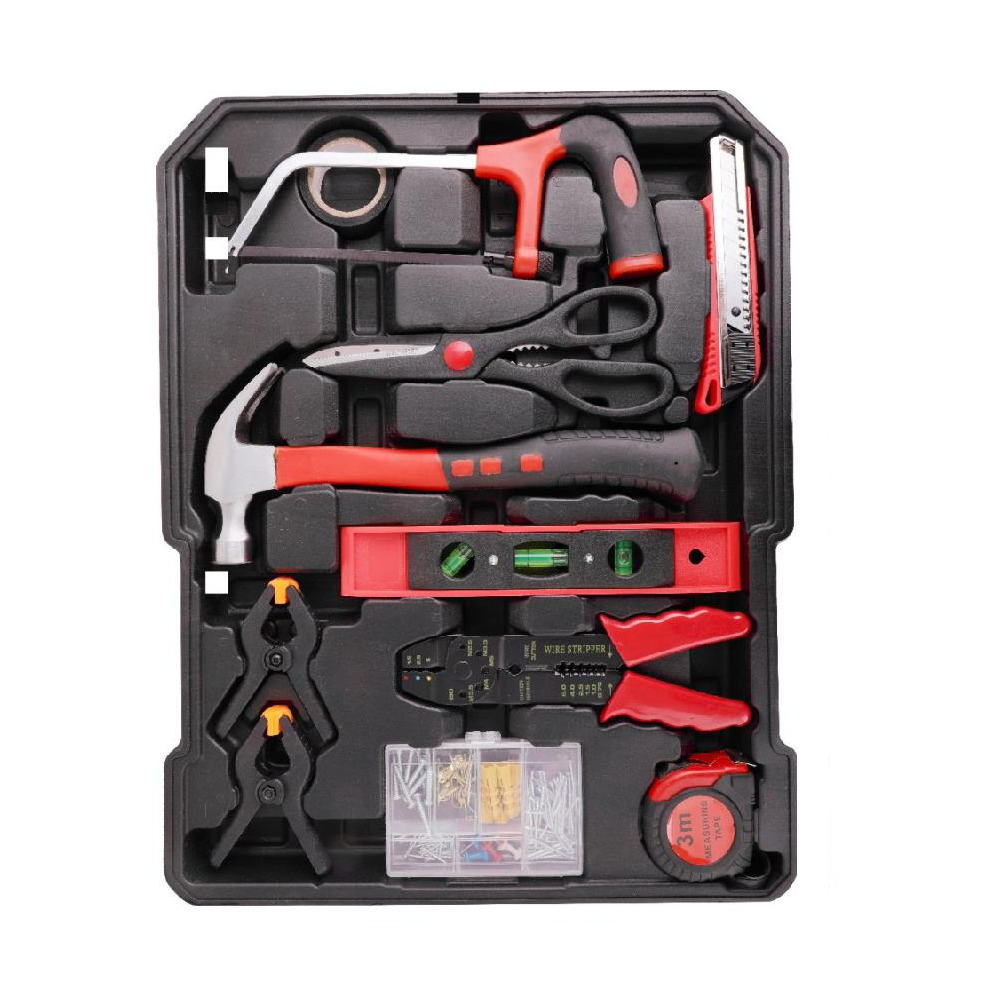 1375PCS Portable Tool Kit Trolley Comprehensive Repair Universal DIY Hand Tools Case Mechanics Toolbox Set Organiser Box with Wheels and Locks 50X37X10CM